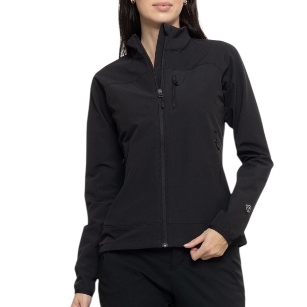 Marmot Women's Tempo Softshell Jacket Black Zip Womens Size XL New